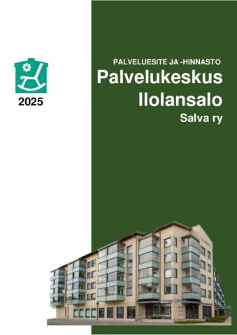 Palveluesite ja -hinnasto